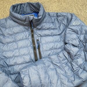 Alpine Design Men's Puffer Jacket Blue Full Zip Lightweight Insulated XXL